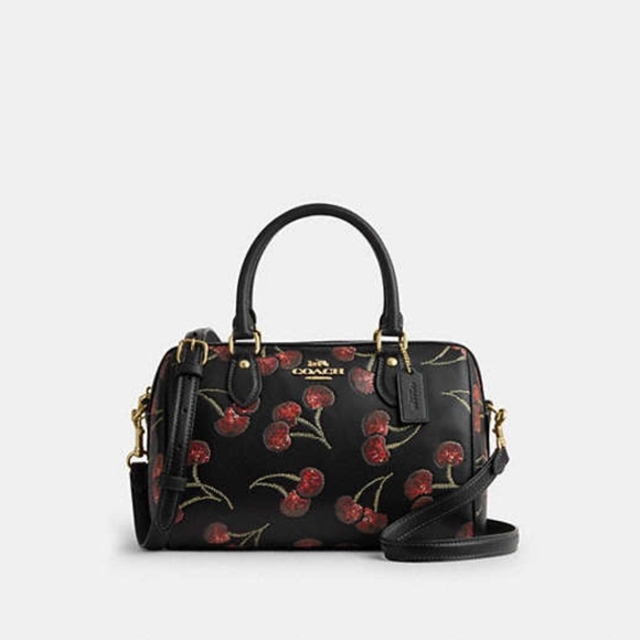 Rowan Satchel Bag With Cherry Print - Picture 1 of 3